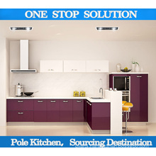 Modern High Gloss Lacquer/PVC Kitchen Cabinet